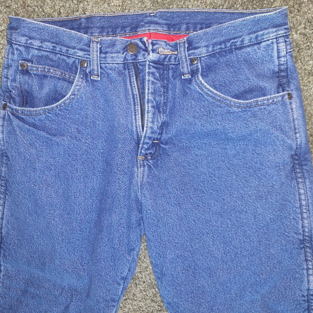 Wrangler Rugged Fleece Lined Jeans 32x30 Workwear - Picture 3 of 10